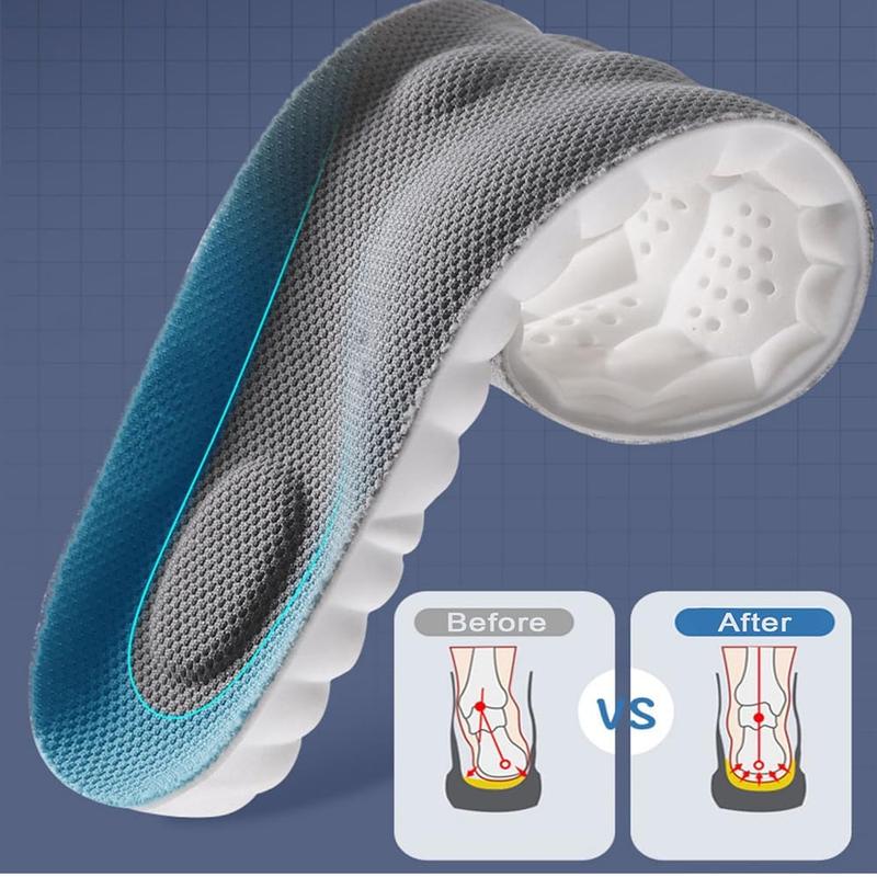 : 4D Cloud Insoles – Memory Foam Cushioning (Trim-to-Fit, Unisex)